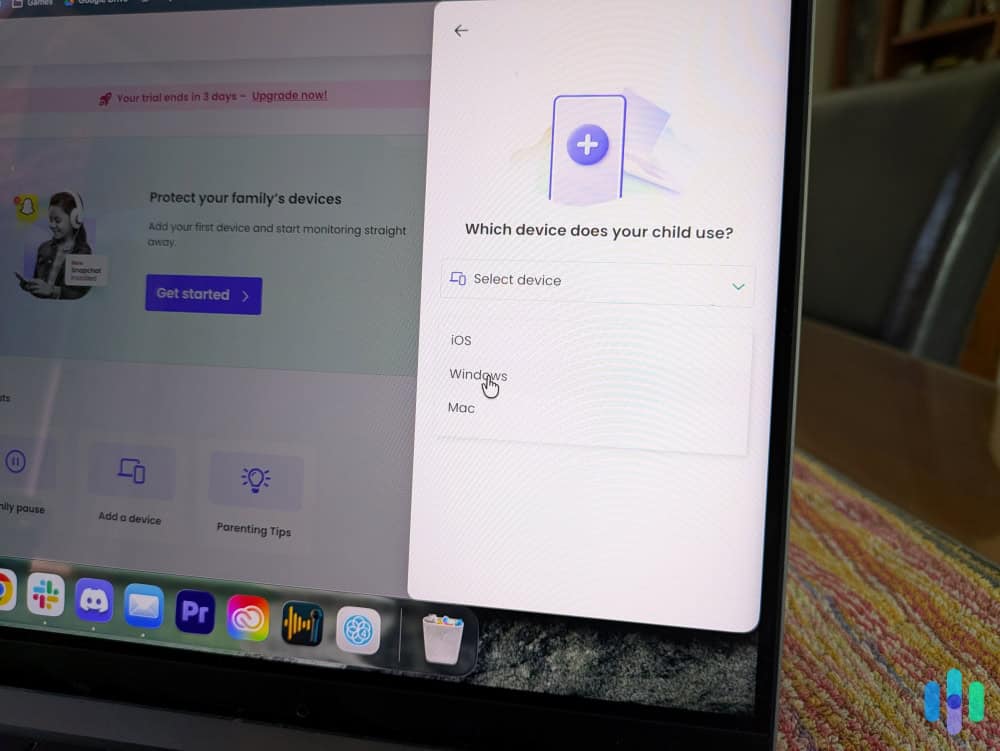 Setting up parental control software Setting up parental control software