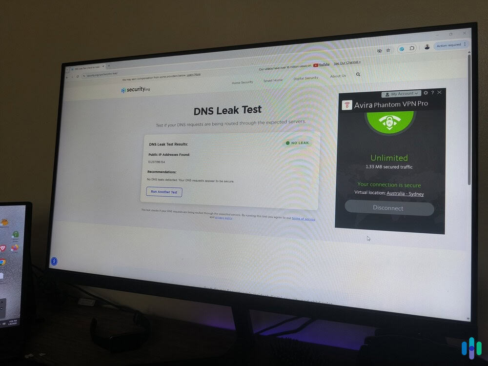 We ran a test using our DNS leak test tool, and Avira Phantom passed We ran a test using our DNS leak test tool, and Avira Phantom passed.